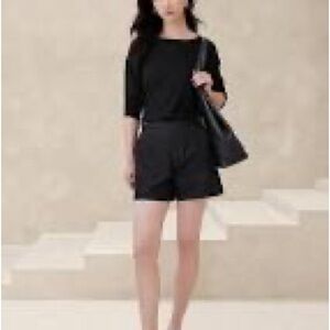 Banana Republic Utility Shorts 12 NWT - black